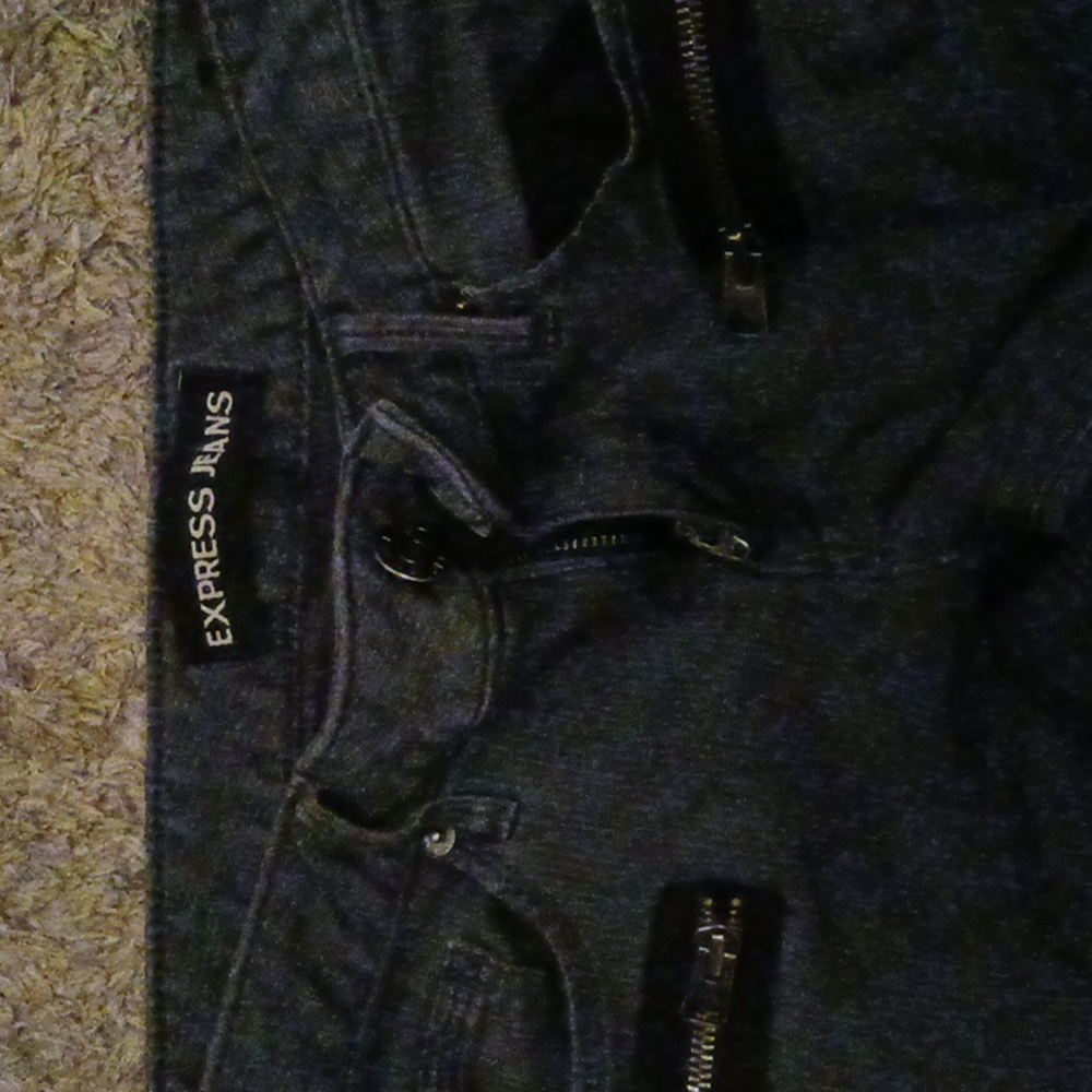 Express Jean's jeggins dark Grey, sz4r